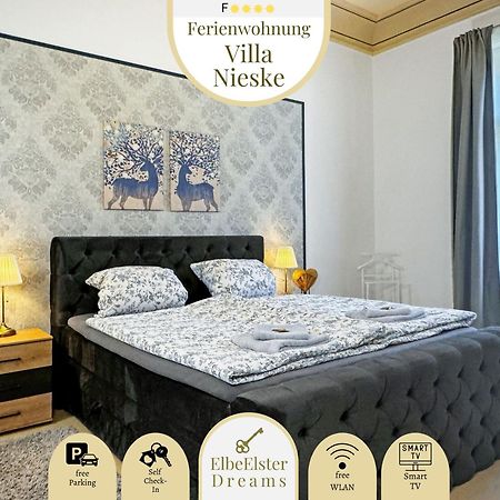 Ferienwohnung Villa Nieske - Jugendstil Denkmal, Free Wlan & Parken, Self Check-In, Smart-Tv Herzberg  외부 사진